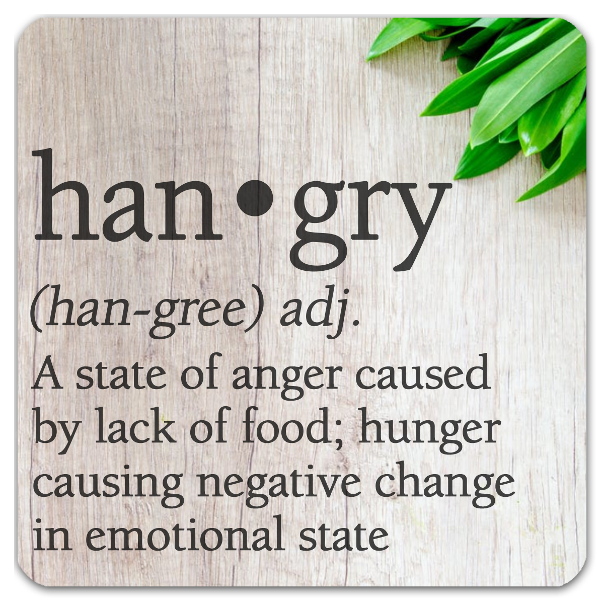 Hangry Coaster