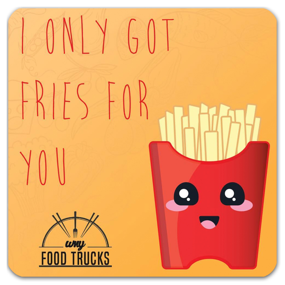 Fries Coaster